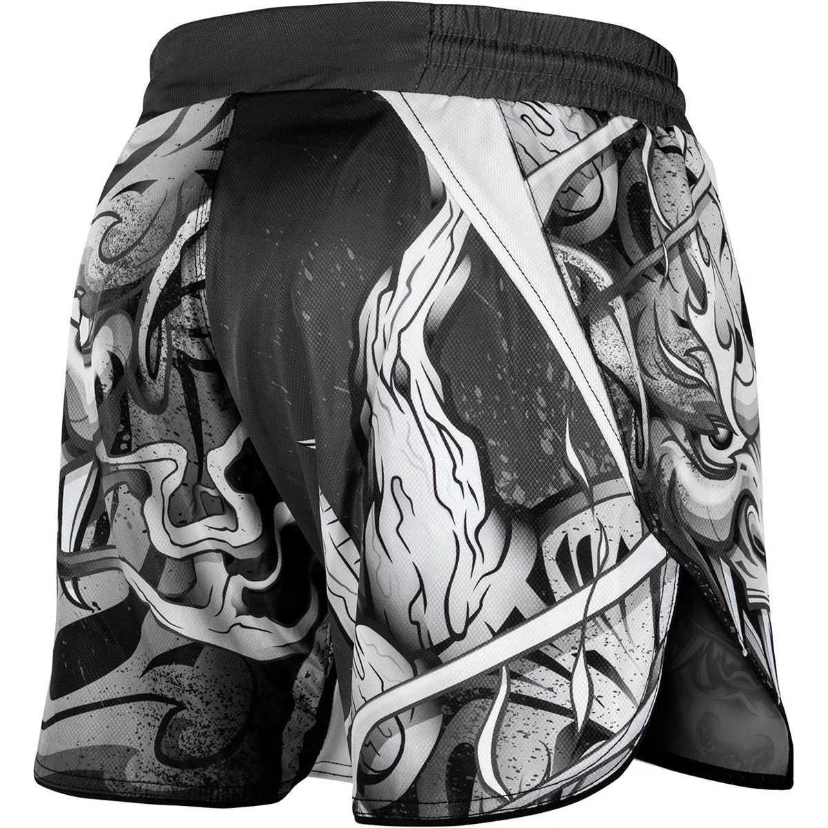 Venum Devil Lightweight MMA Fight Shorts - White/Black - Image 4