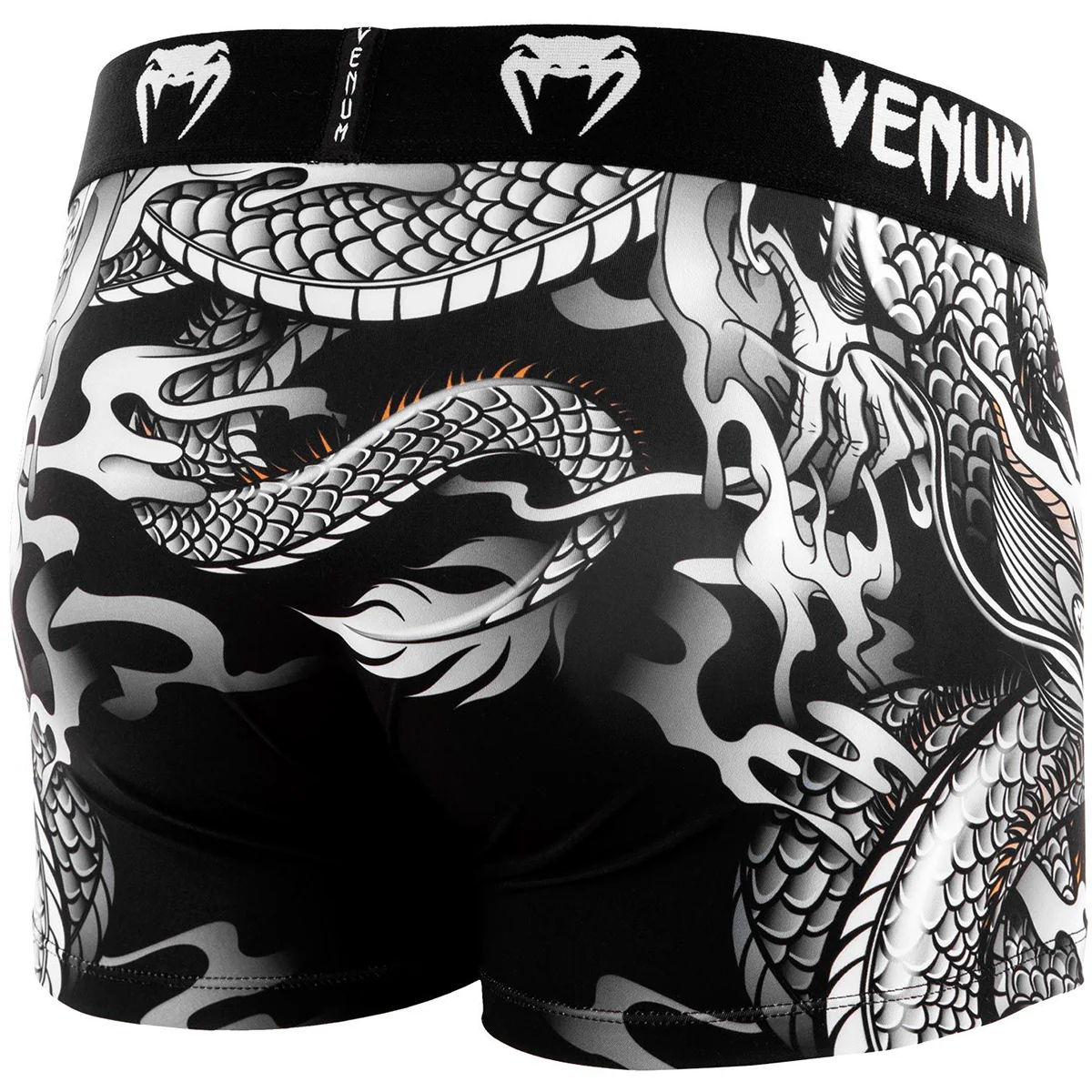 Venum Dragon's Flight Boxer Shorts - Black/White - Image 2