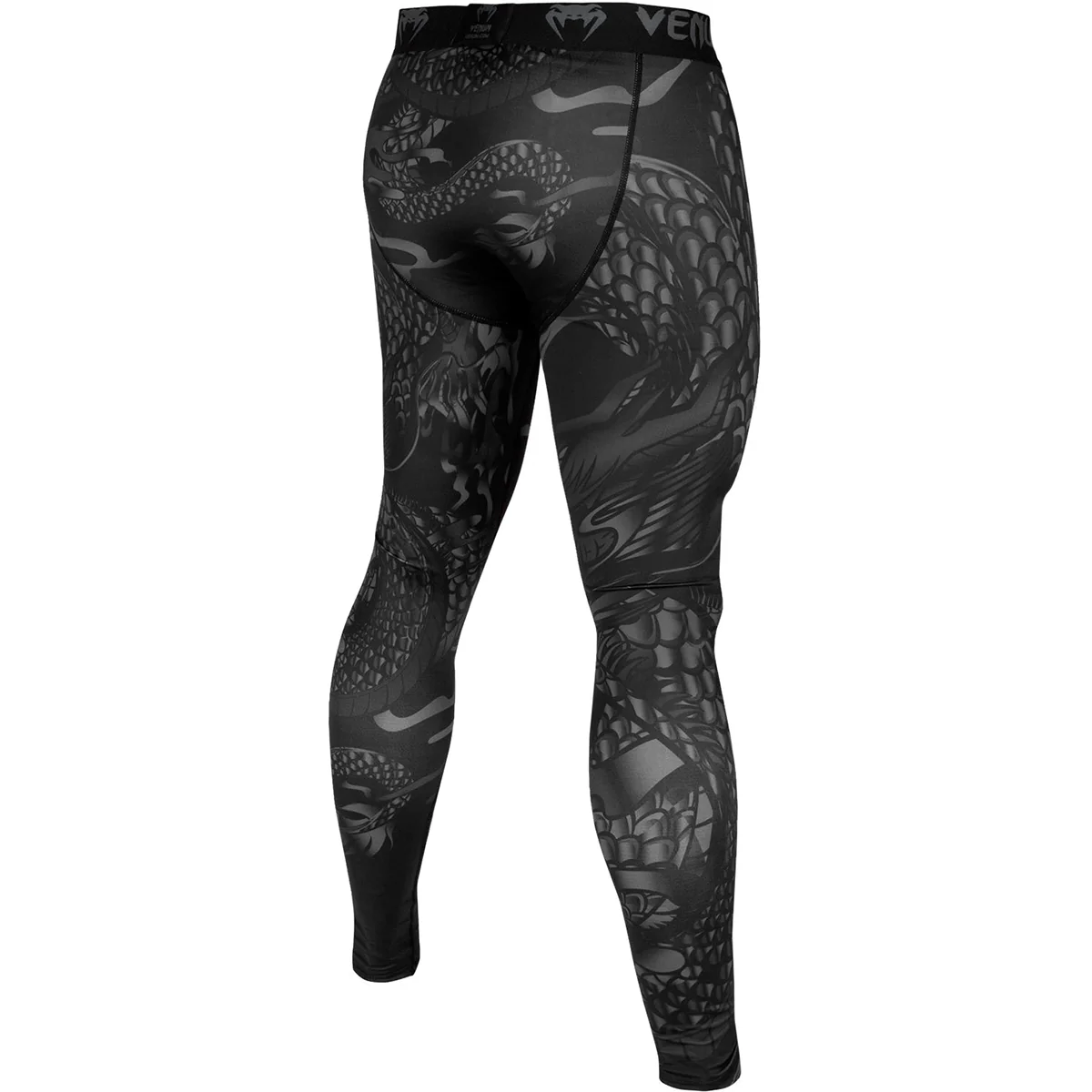 Venum Dragon's Flight Compression Spats - Black/Black - Image 4