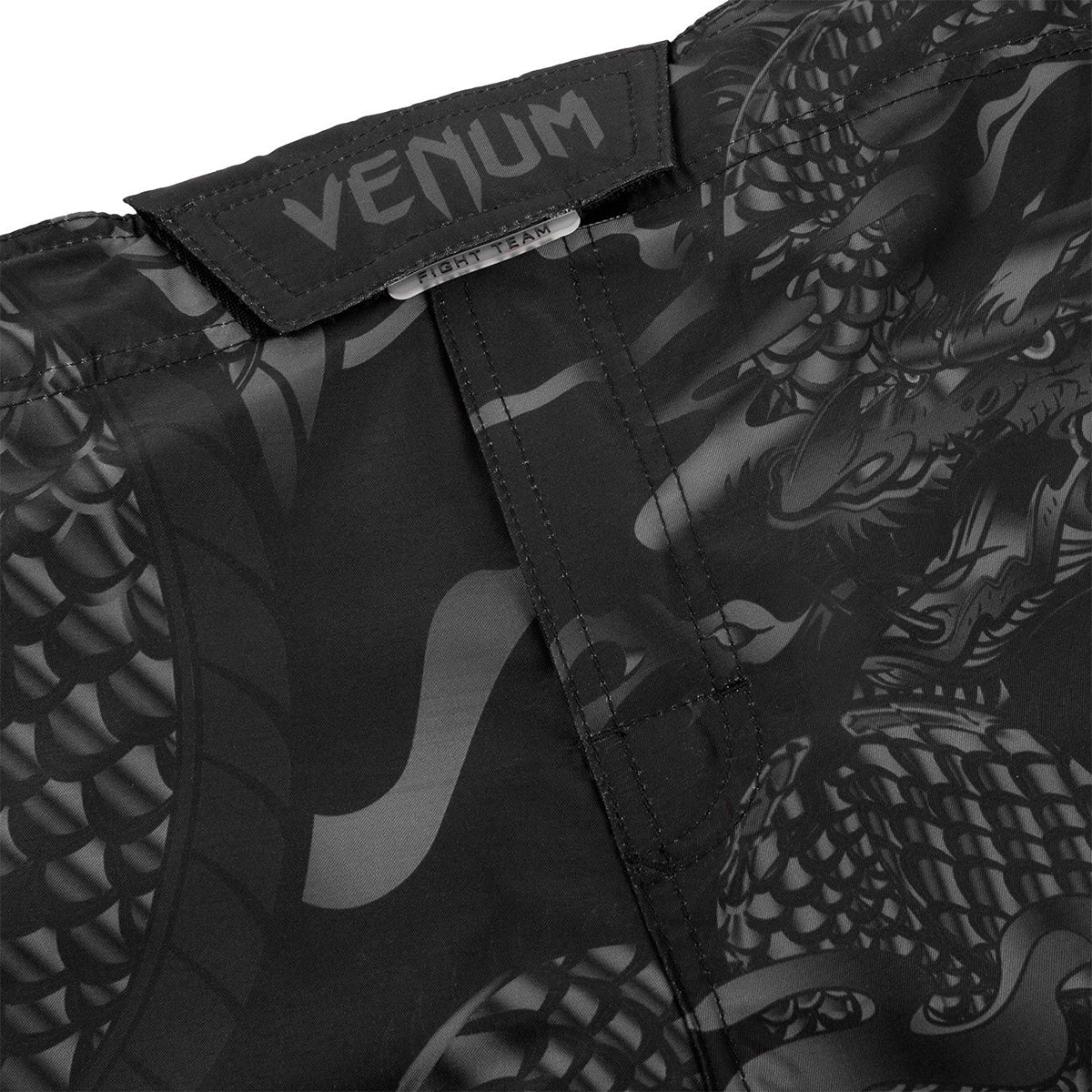 Venum Dragon's Flight MMA Fight Shorts - Black/Black - Image 5