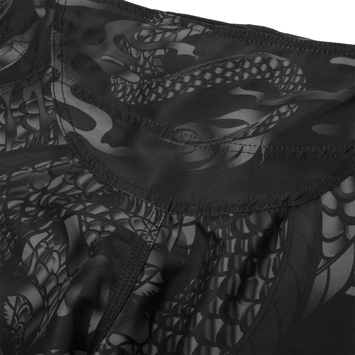Venum Dragon's Flight MMA Fight Shorts - Black/Black - Image 7