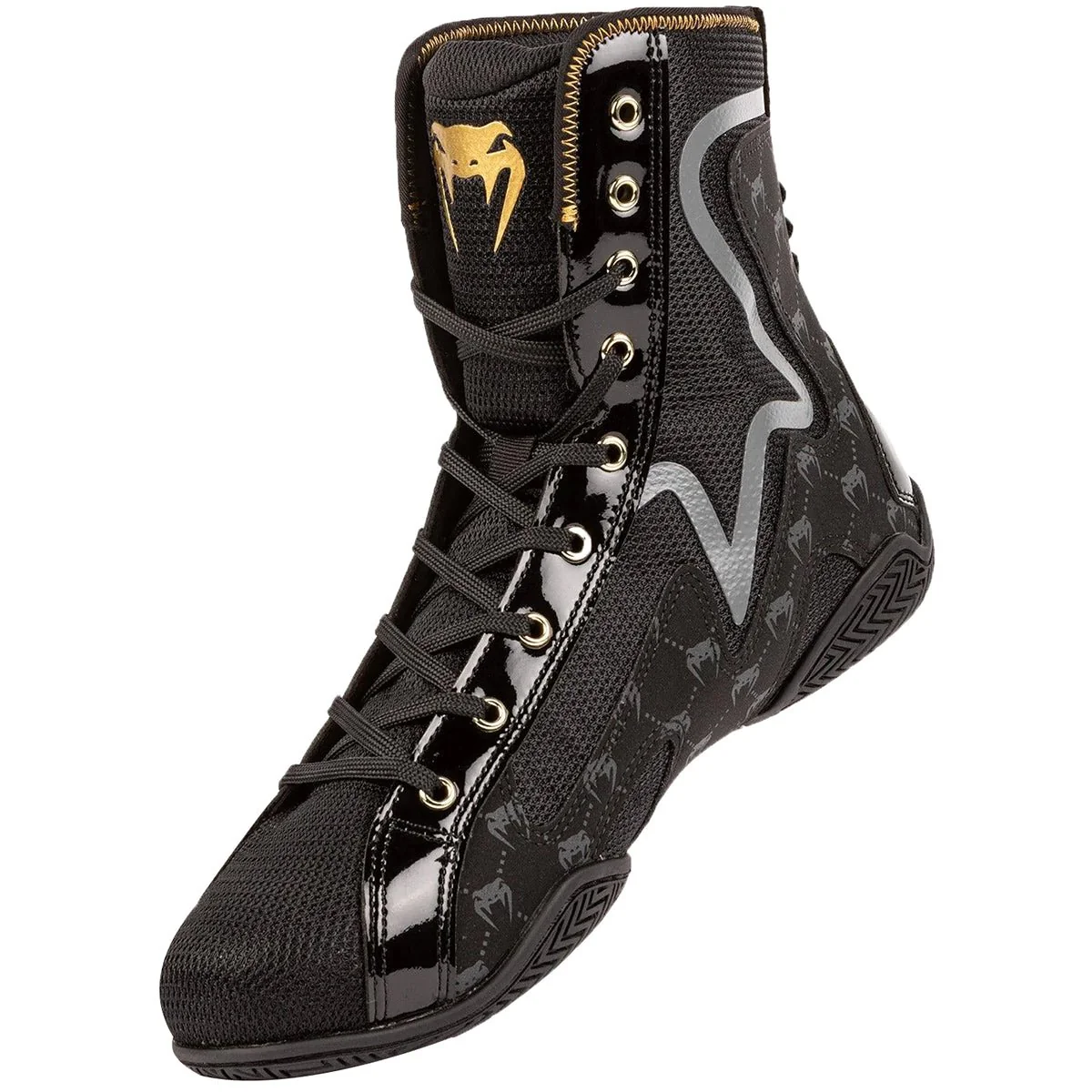 Venum Elite Evo Monogram Boxing Shoes - Black - Image 2