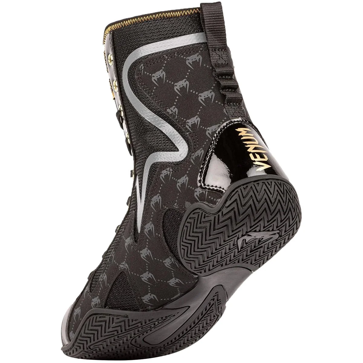 Venum Elite Evo Monogram Boxing Shoes - Black - Image 3