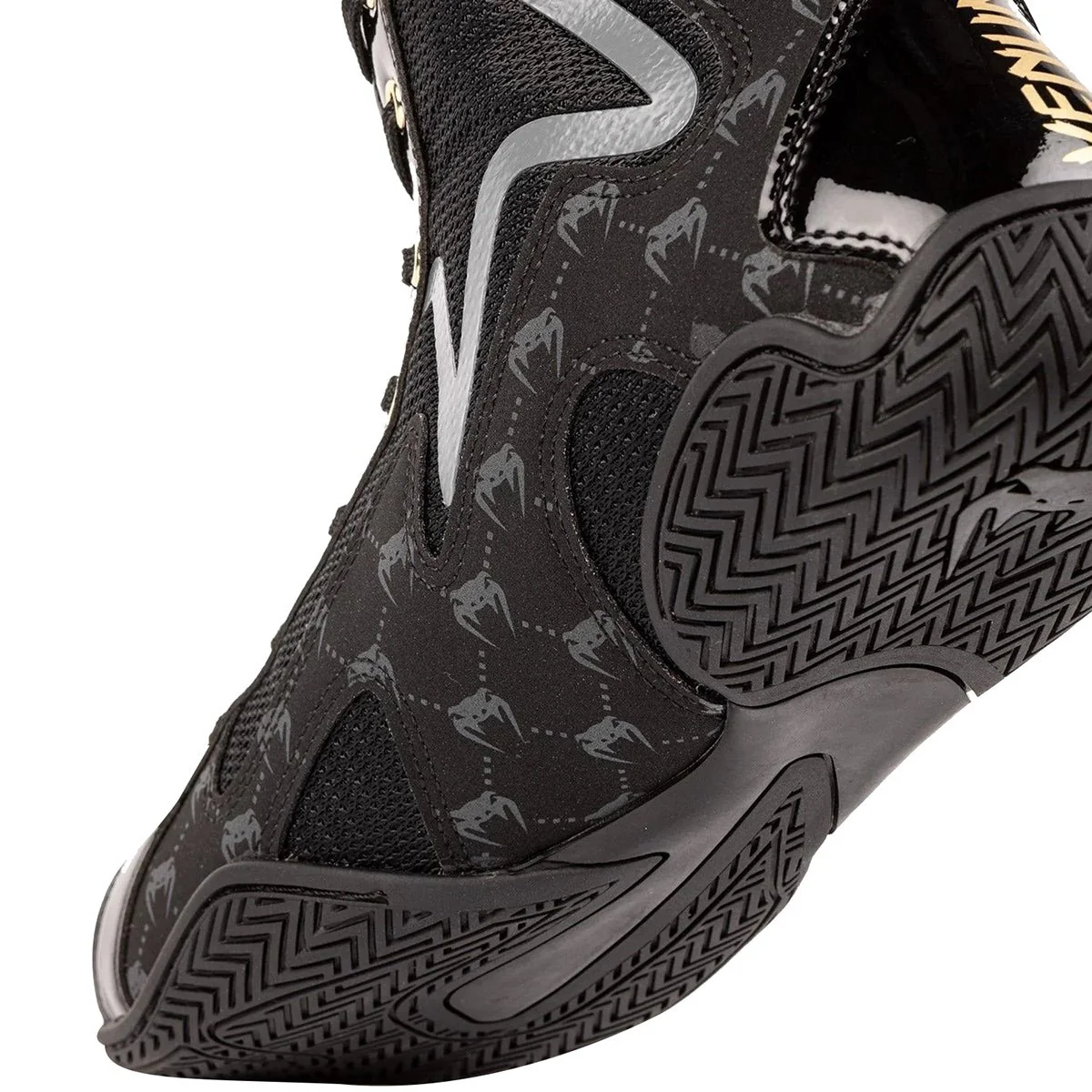 Venum Elite Evo Monogram Boxing Shoes - Black - Image 5