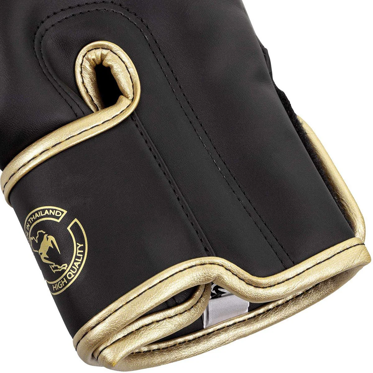 Venum Elite Hook and Loop Training Boxing Gloves - Dark Camo/Gold - Image 6