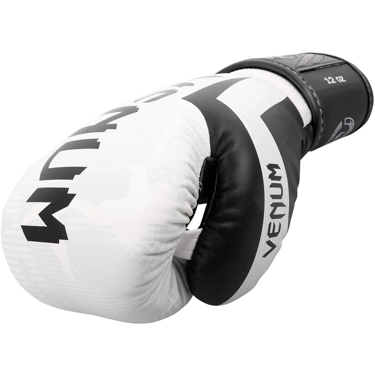 Venum Elite Hook and Loop Training Boxing Gloves - White/Camo - Image 3