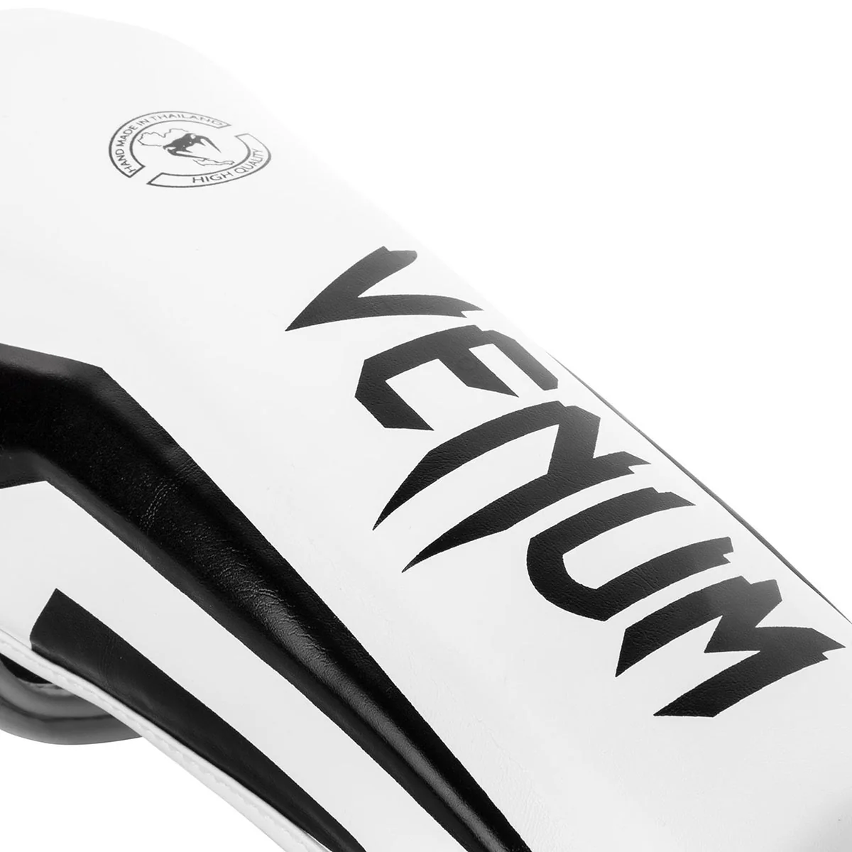 Venum Elite Lightweight Standup Protective MMA Shin Guards - White/Black - Image 3