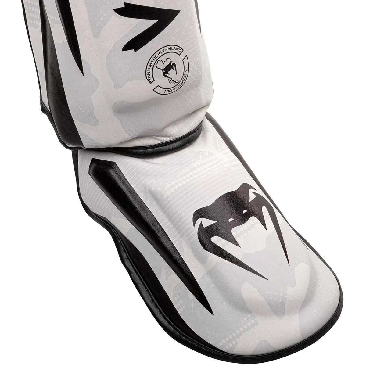 Venum Elite Protective MMA Shin Instep Guards - White/Camo - Image 3