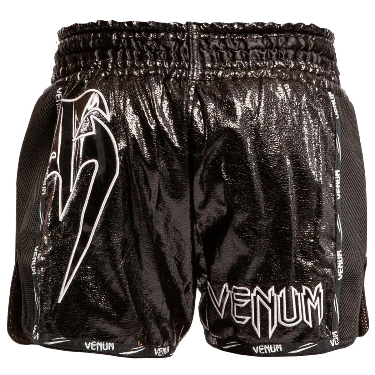 Venum Giant Infinite Muay Thai Shorts - Black/Black - Image 2