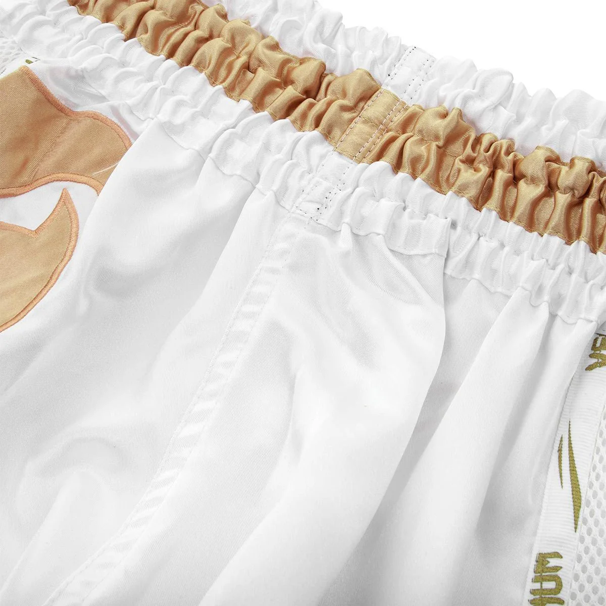 Venum Giant Muay Thai Shorts - White/Gold - Image 6