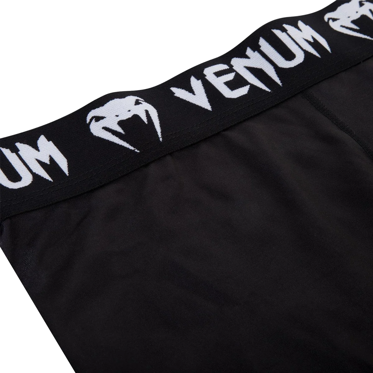 Venum Giant Spandex 4-Way Construction Grappling Spats - Black/White - Image 5