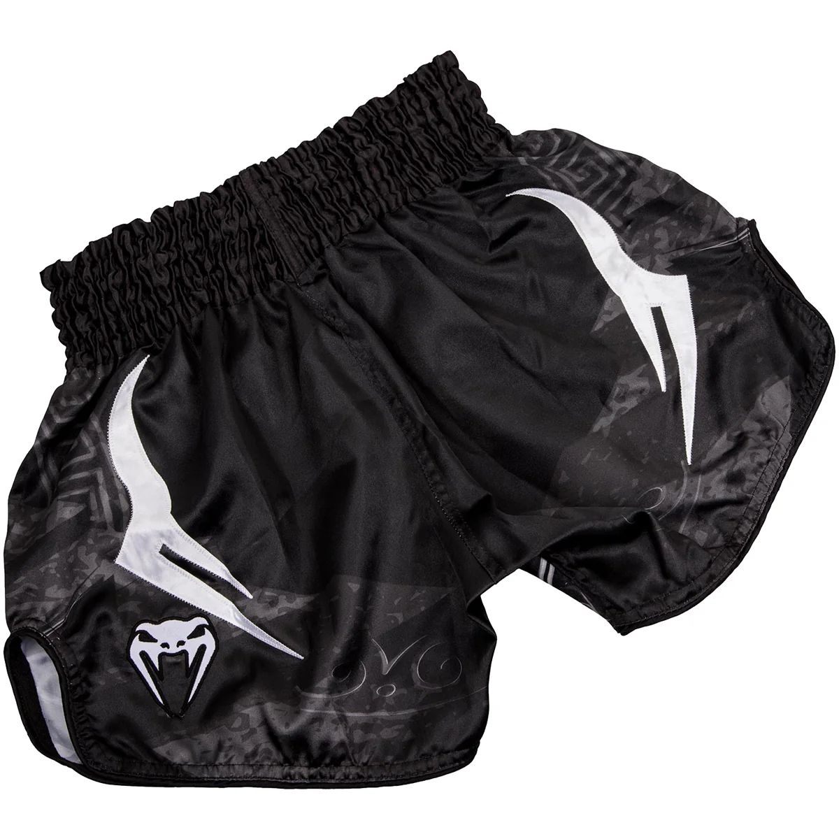 Venum Gladiator 3.0 Lightweight Muay Thai Shorts - Black/White - Image 2