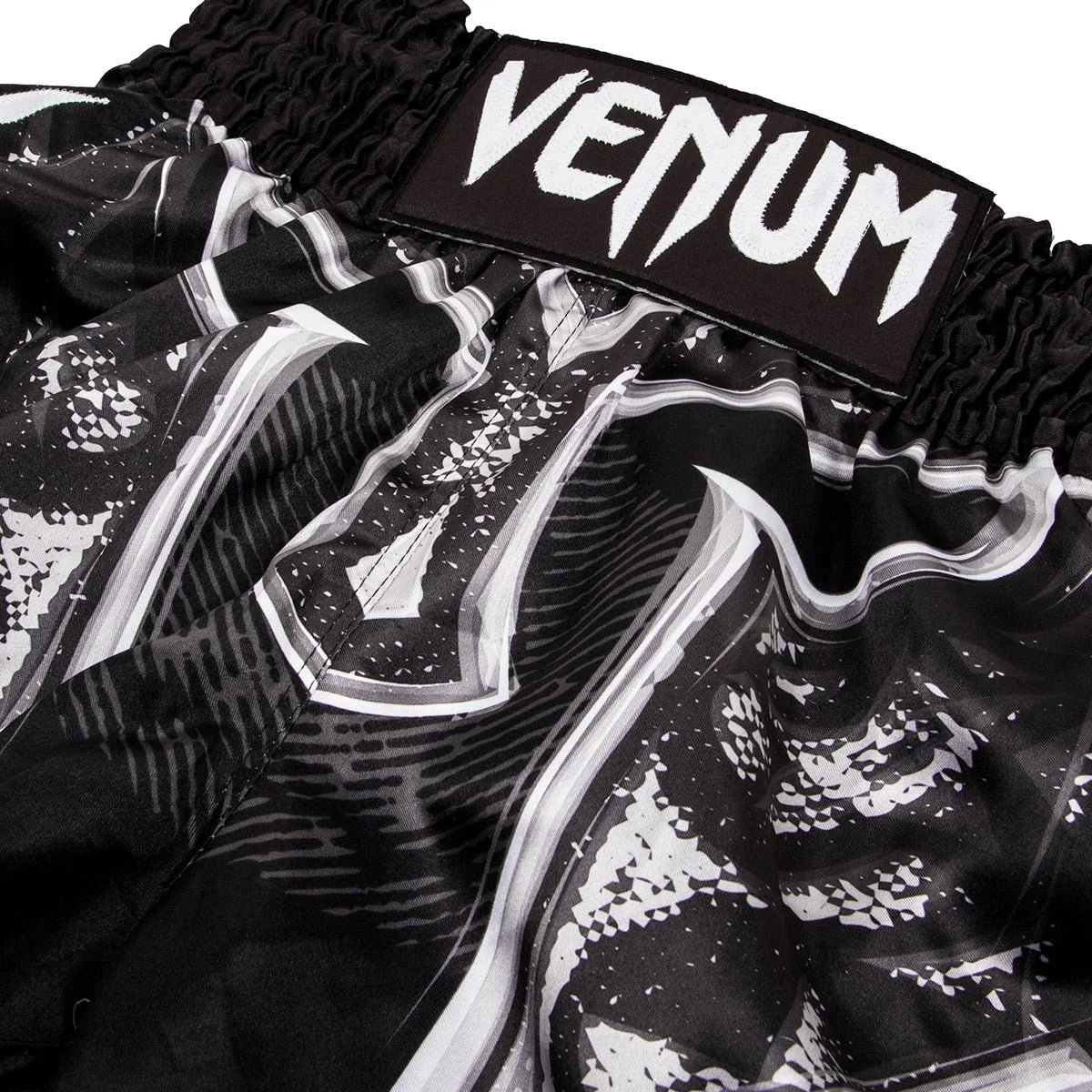 Venum Gladiator 3.0 Lightweight Muay Thai Shorts - Black/White - Image 3