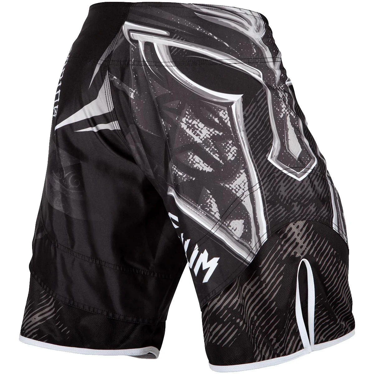 Venum Gladiator 3.0 MMA Fight Shorts - Black/White - Image 4