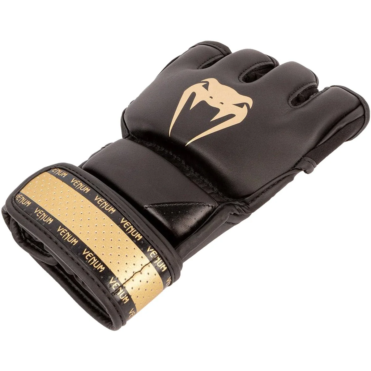 Venum Impact 2.0 Hook and Loop MMA Gloves - Black/Gold - Image 5