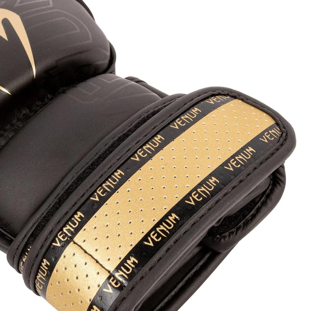Venum Impact 2.0 Hook and Loop MMA Gloves - Black/Gold - Image 6