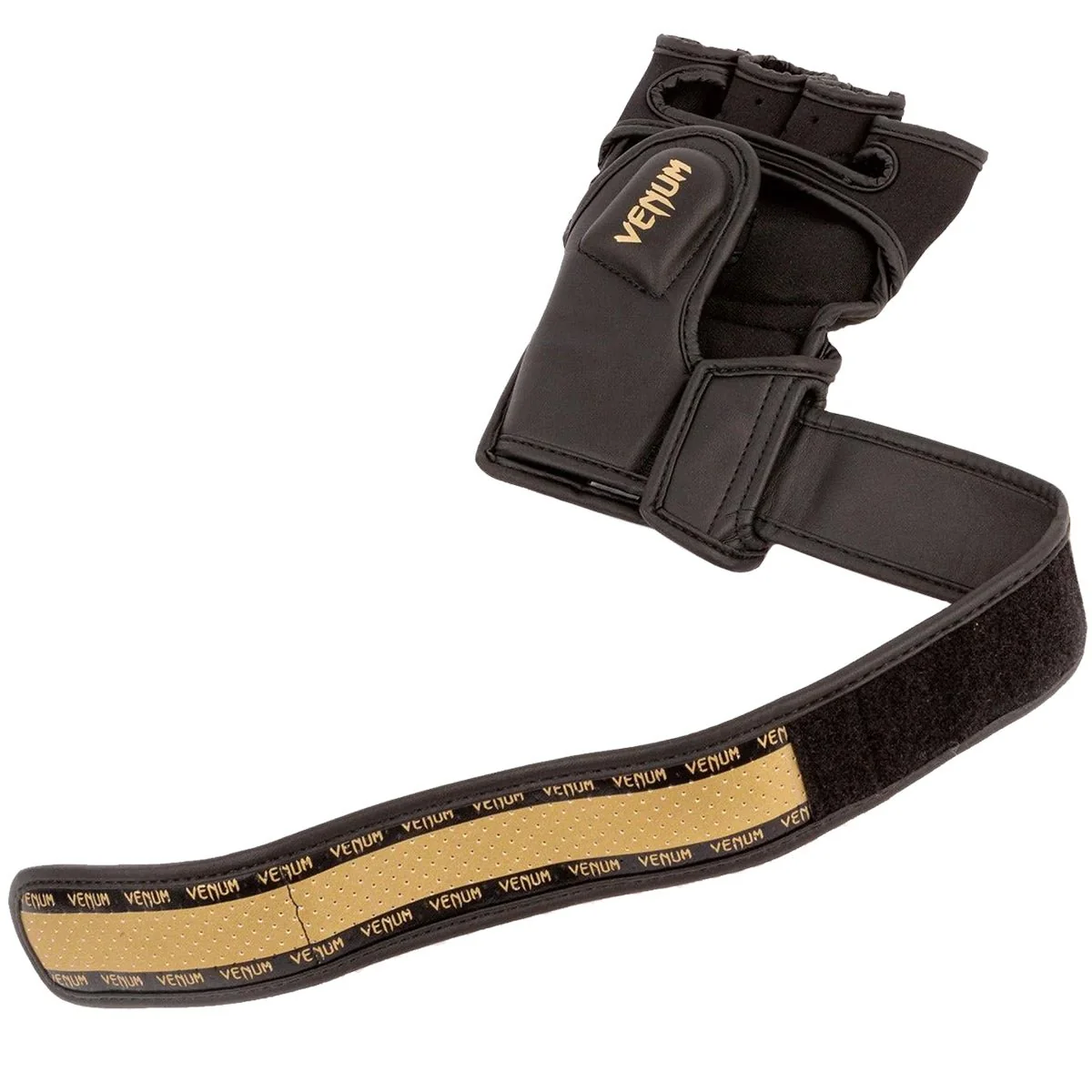 Venum Impact 2.0 Hook and Loop MMA Gloves - Black/Gold - Image 7