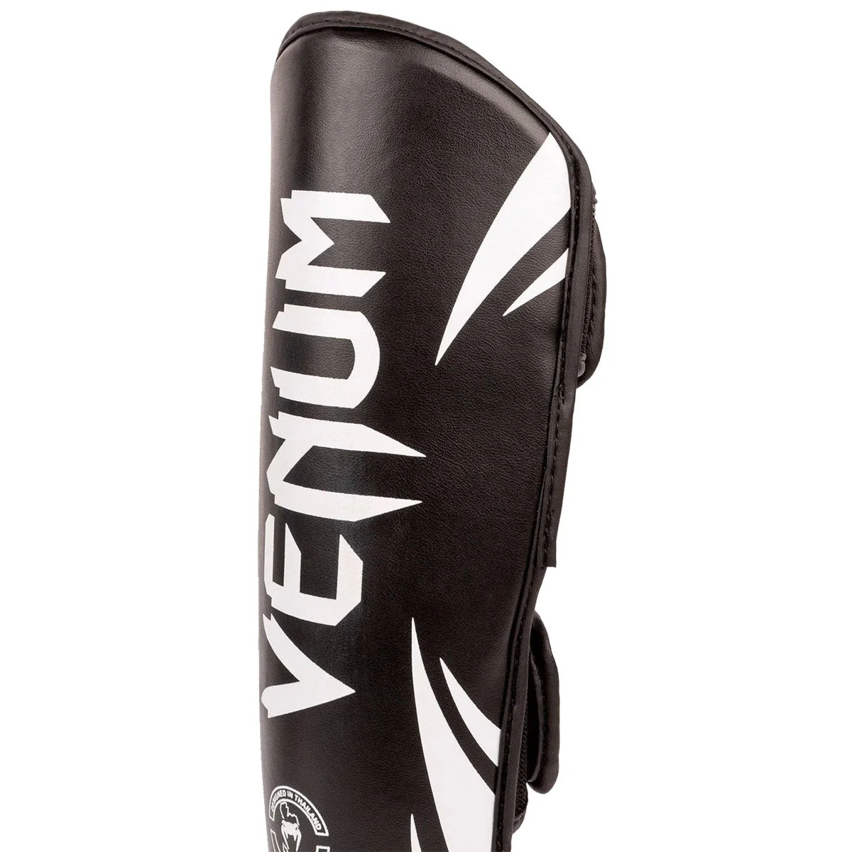 Venum Kid's Challenger Protective Shin Instep Guards - Black/White - Image 2