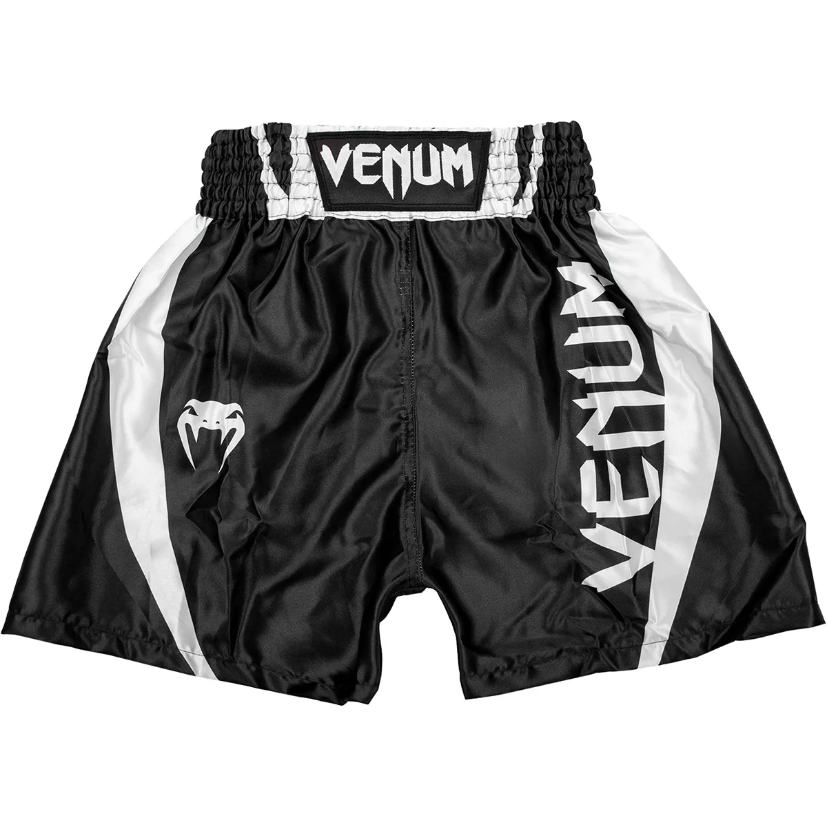 Venum Kids Elite Boxing Shorts - Black/White