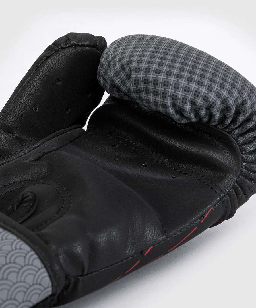 Venum Kid's Okinawa 3.0 Hook and Loop Boxing Gloves - Black/Red - Image 4