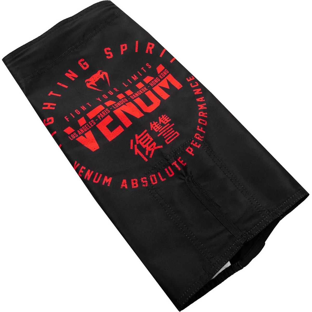 Venum Kids Signature MMA Fight Shorts - Black/Red - Image 3