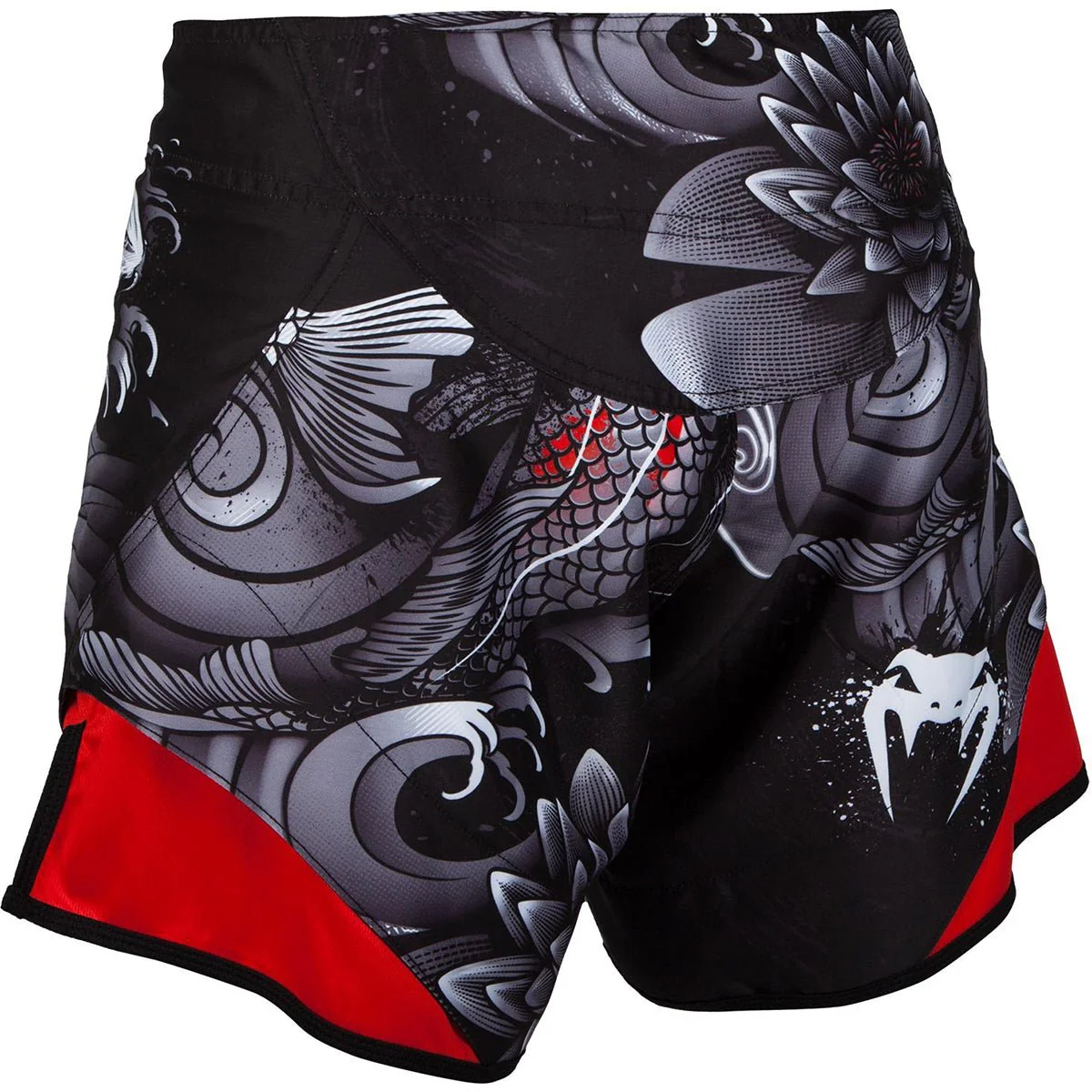 Venum Koi 2.0 Lightweight MMA Fight Shorts - Black/White - Image 3
