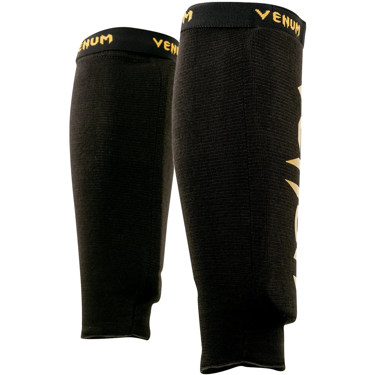 Venum Kontact Protective MMA Shin Guards - Black/Gold - Image 2