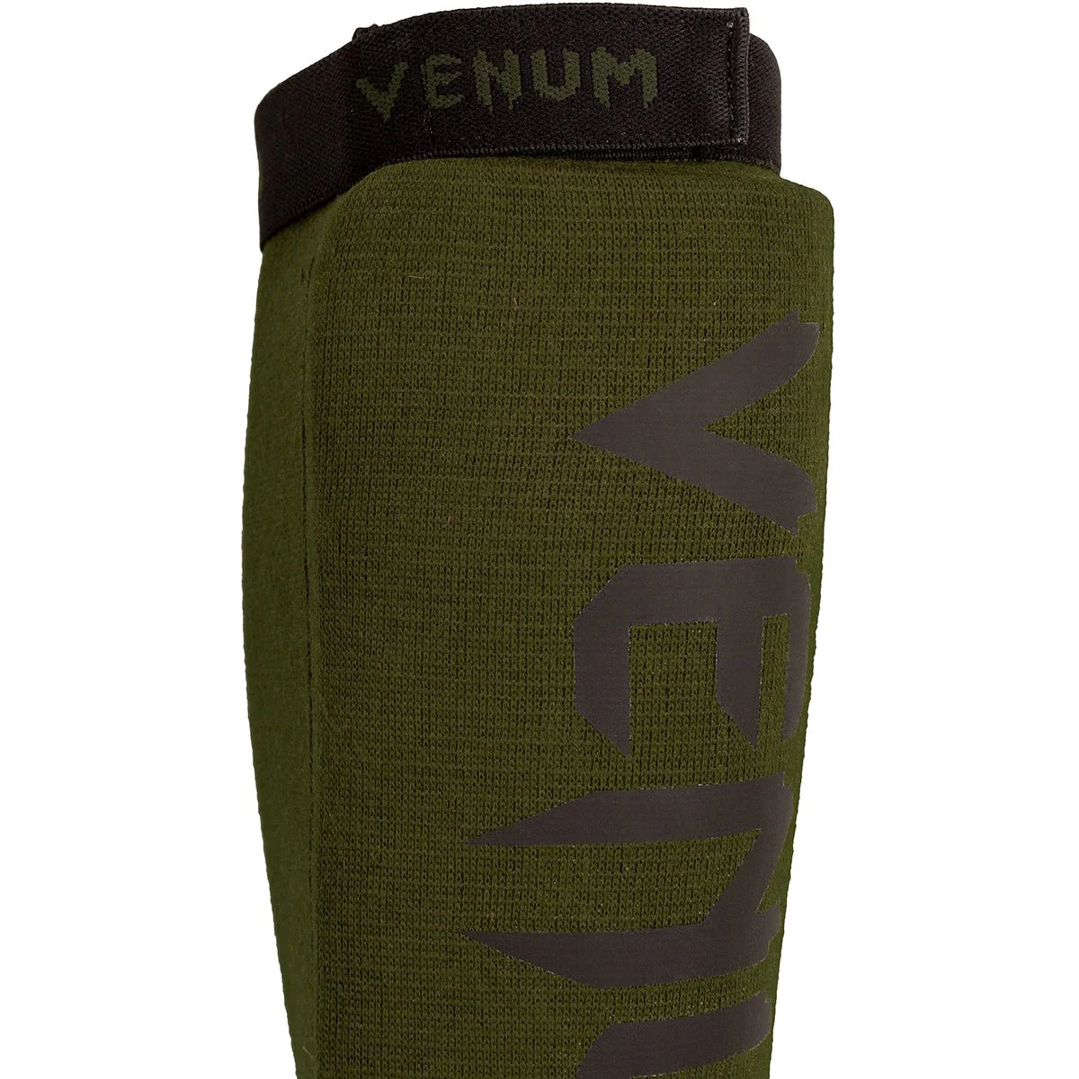 Venum Kontact Protective MMA Shin Guards Without Foot - Khaki/Black - Image 3