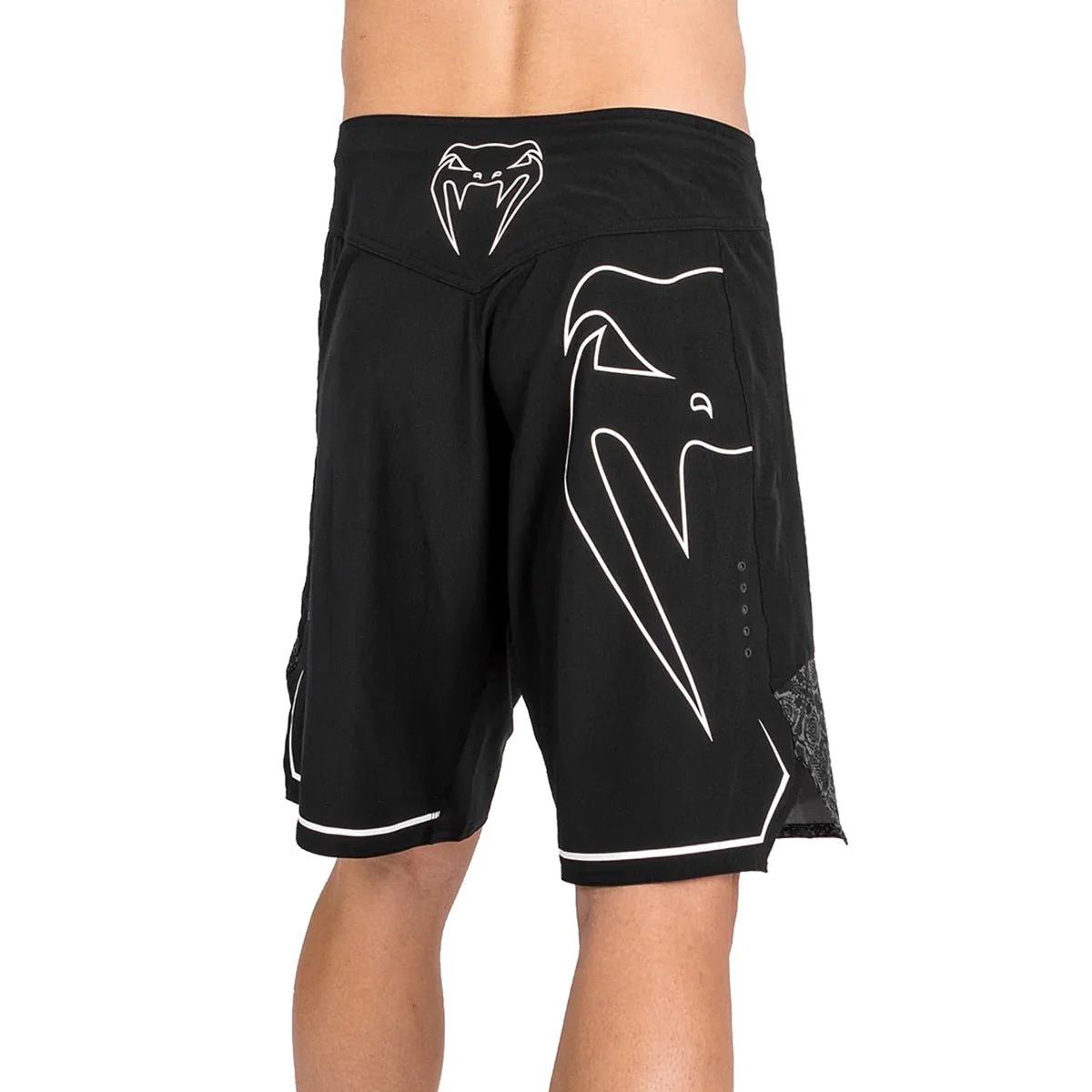 Venum Light 4.0 Fight Shorts - Black/White - Image 2