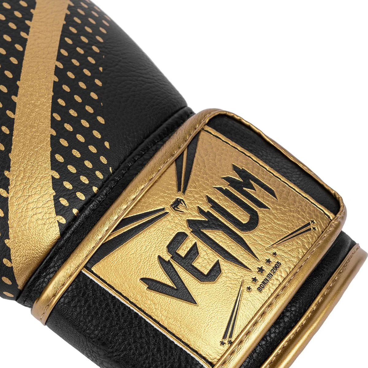 Venum Lightning Hook and Loop Boxing Gloves - Gold/Black - Image 5