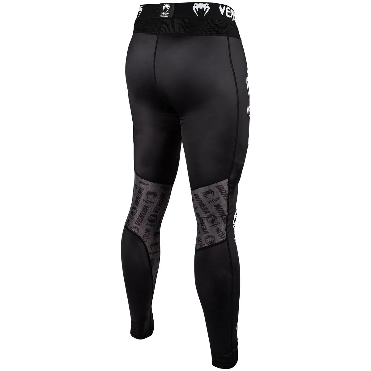 Venum Logos MMA Compression Spats - Black/White - Image 4