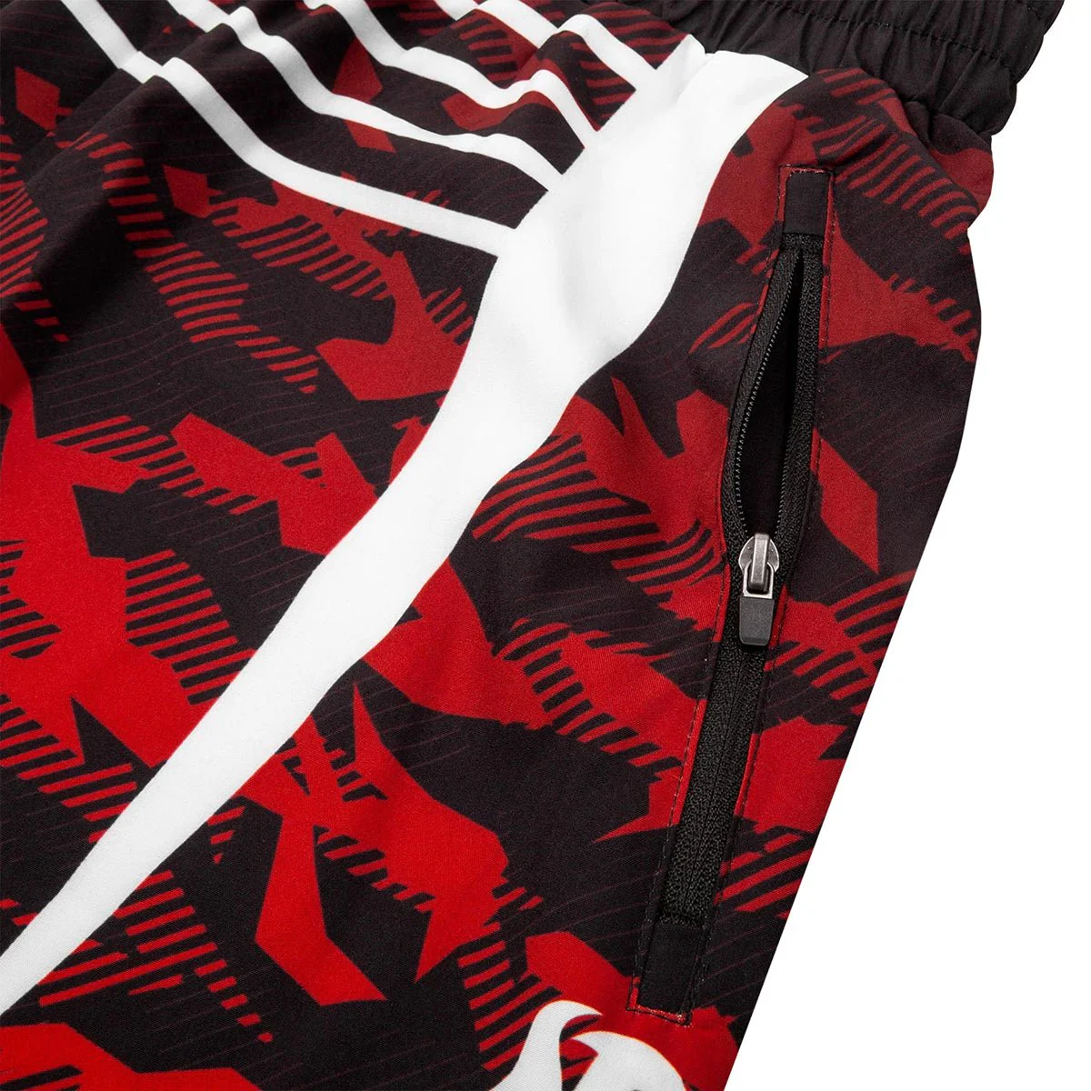 Venum Okinawa 2.0 Training Shorts - Black/White/Red - Image 5