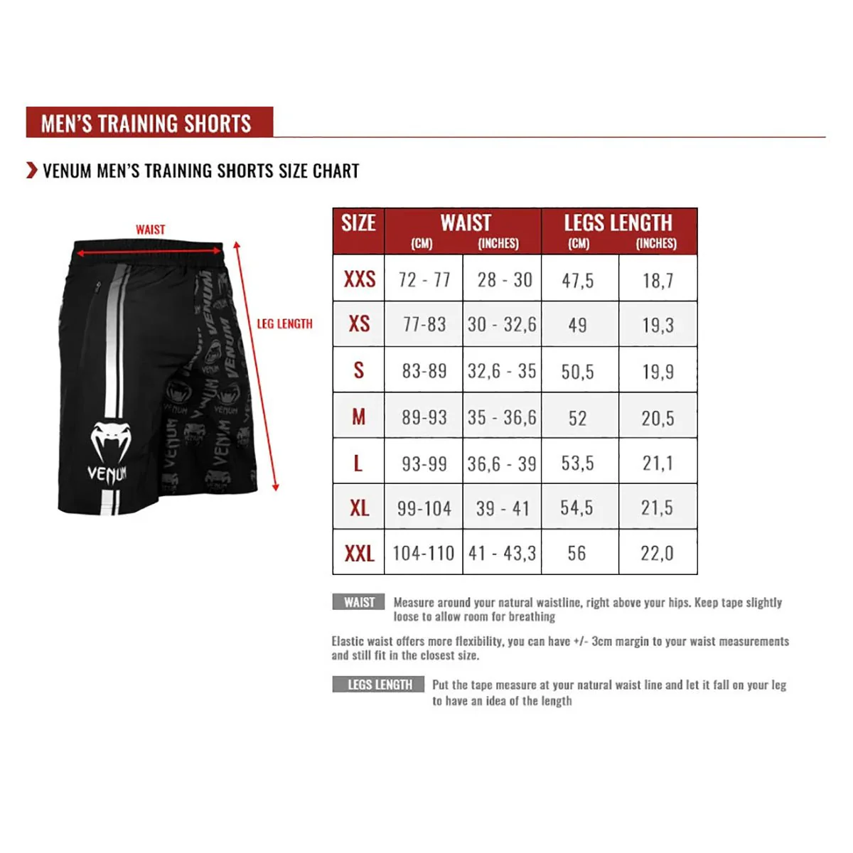 Venum Okinawa 2.0 Training Shorts - Black/White/Red - Image 8