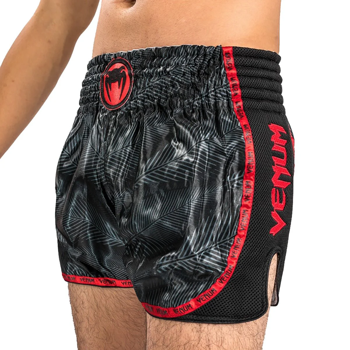 Venum Phantom Muay Thai Shorts - Black/Red - Image 6