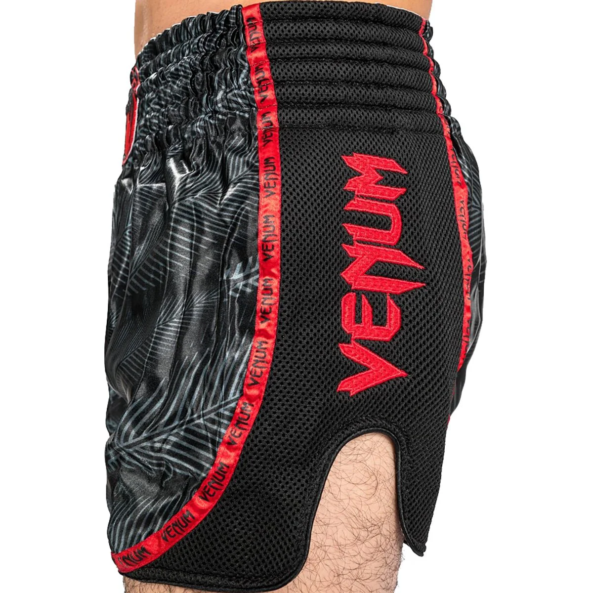 Venum Phantom Muay Thai Shorts - Black/Red - Image 7