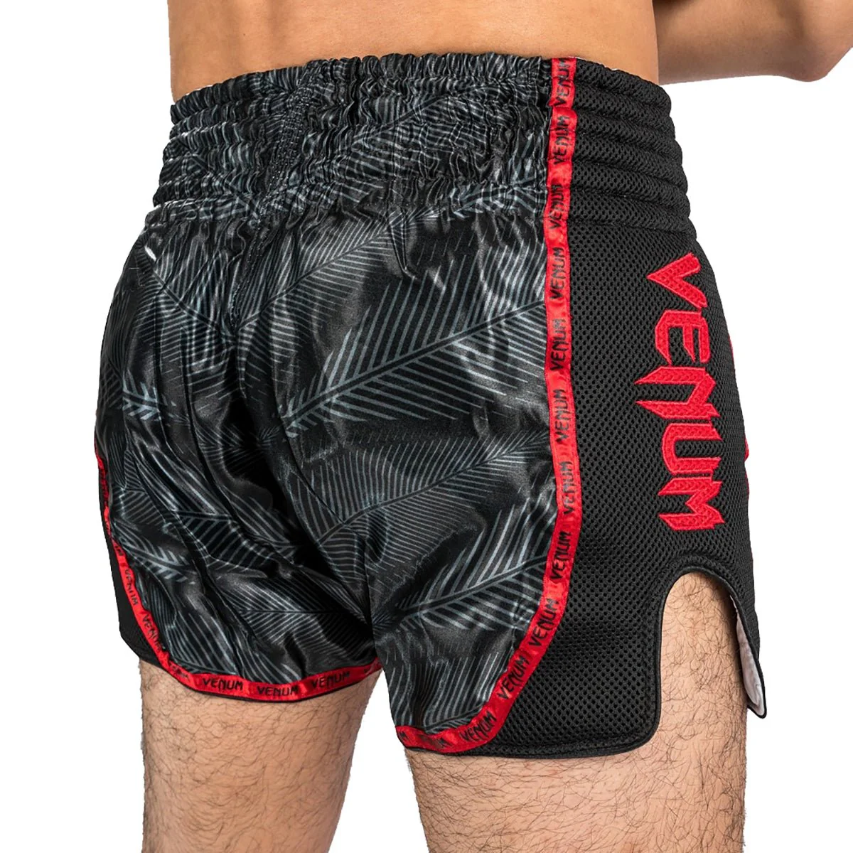 Venum Phantom Muay Thai Shorts - Black/Red - Image 8