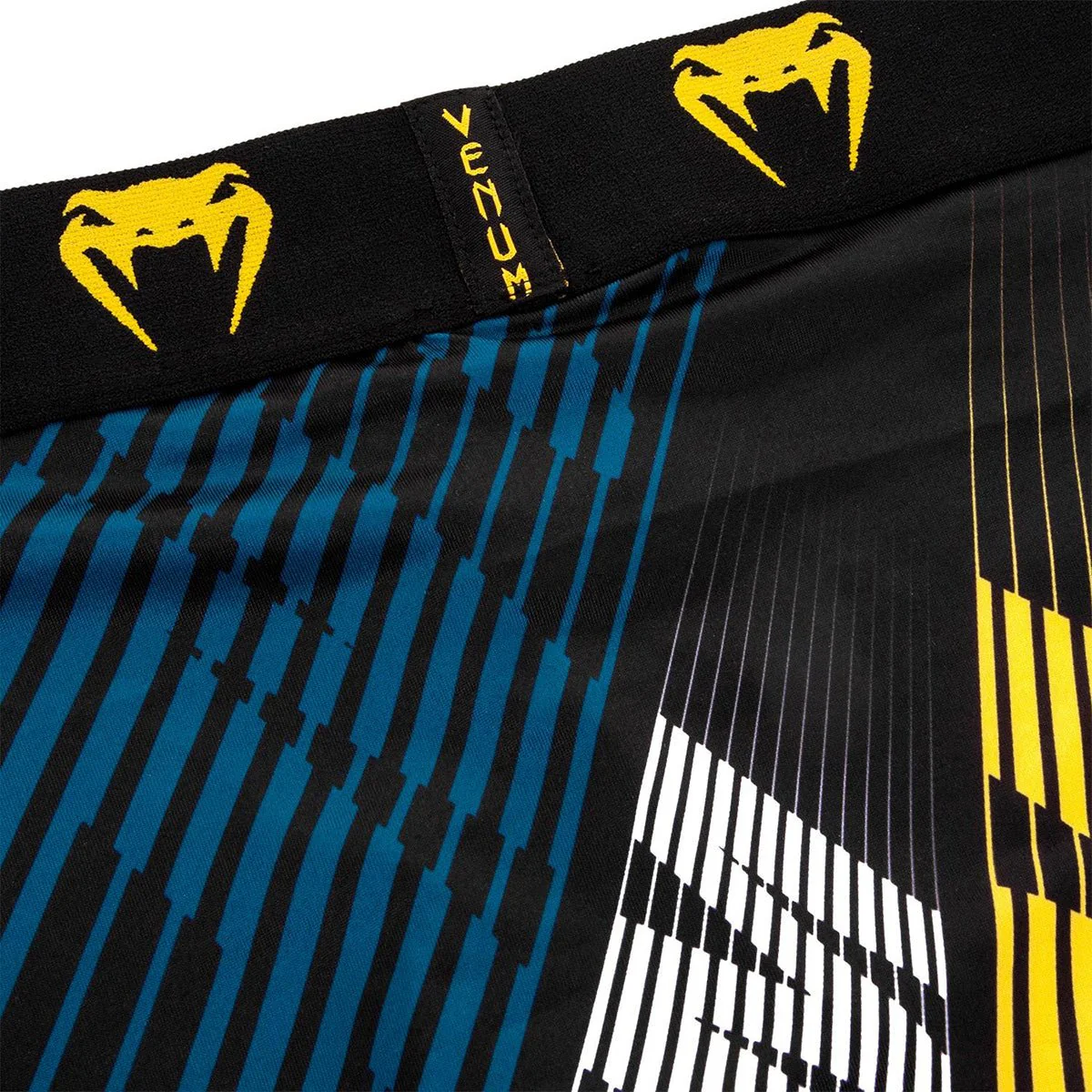 Venum Plasma Boxer Shorts - Black/Yellow - Image 4