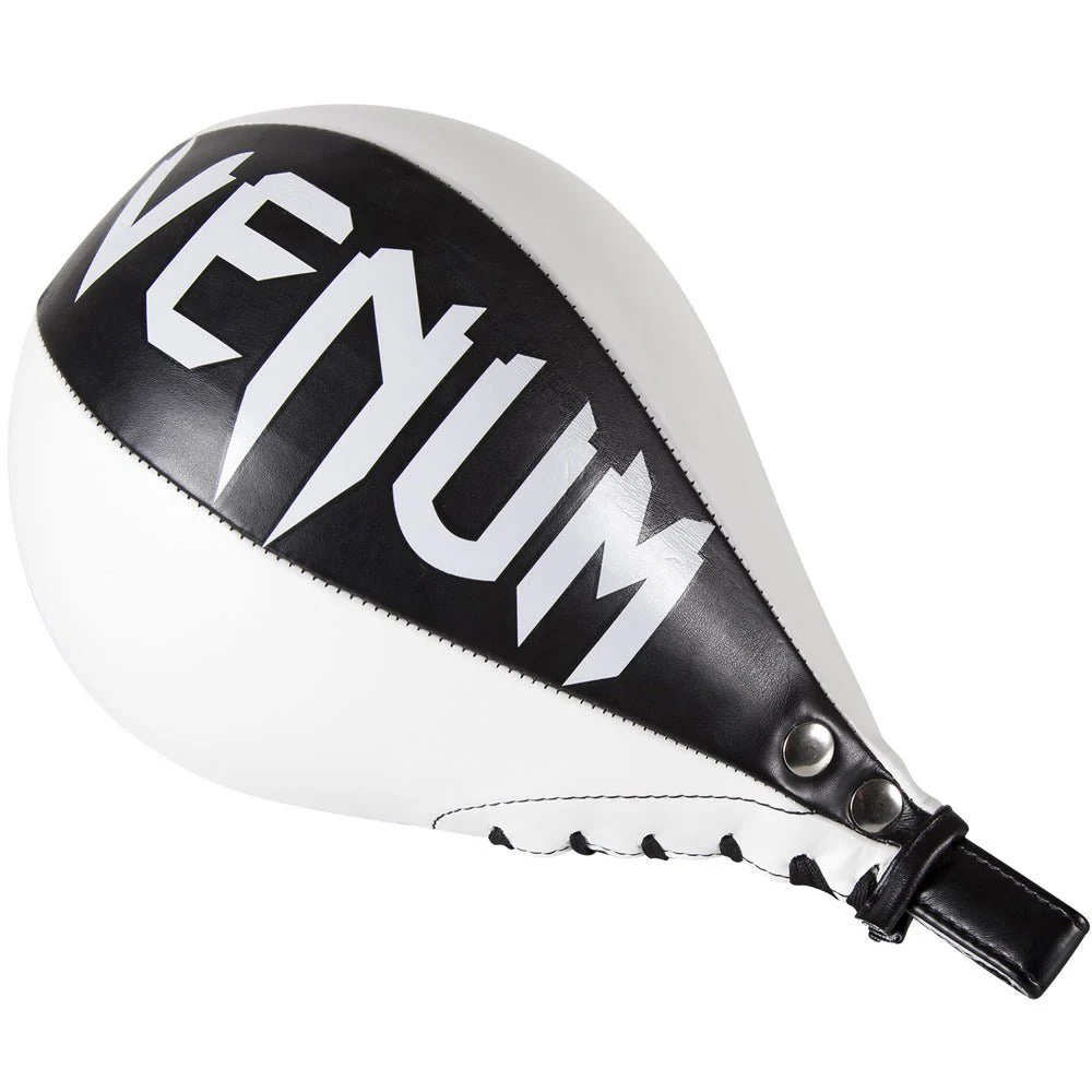 Venum Premium Skintex Leather Speed Bag - Black/Ice - Image 3