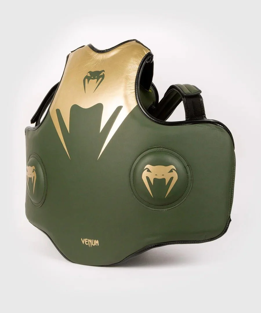 Venum Pro Boxing Body Protector - Khaki/Gold - Image 3