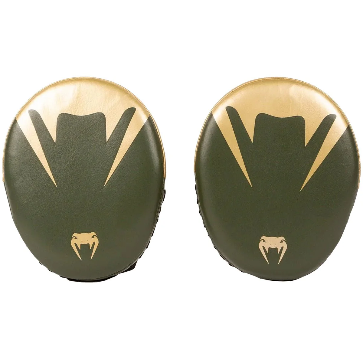 Venum Pro Boxing Large Punch Mitts - Khaki/Gold