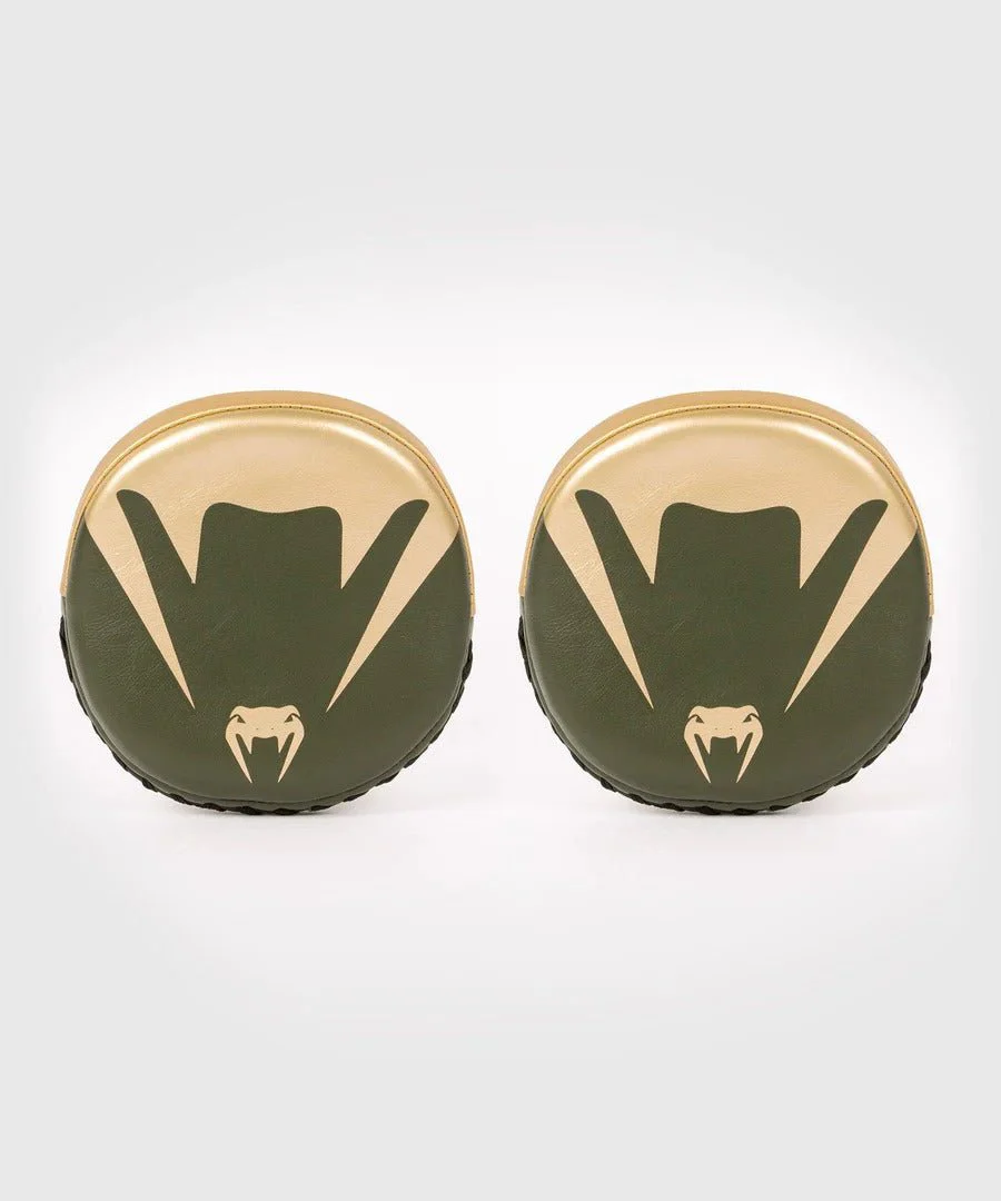 Venum Pro Boxing Mini Curved Punch Mitts - Khaki/Gold