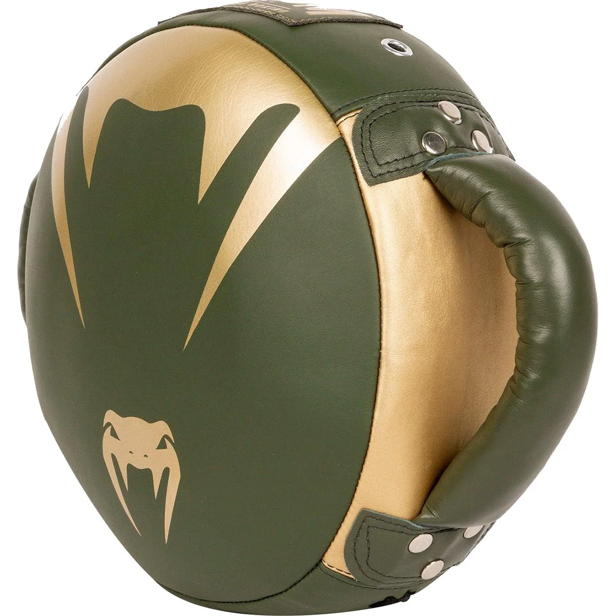 Venum Pro Boxing Mini Round Punch Shield - Khaki/Gold - Image 3