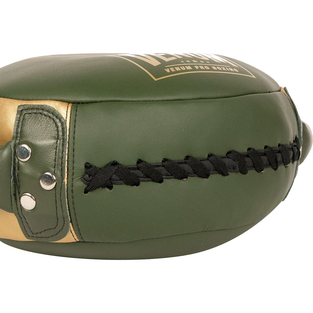 Venum Pro Boxing Mini Round Punch Shield - Khaki/Gold - Image 6