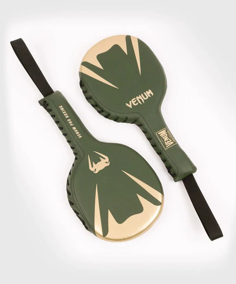 Venum Pro Boxing Training Rackets - Khaki/Gold - Image 6