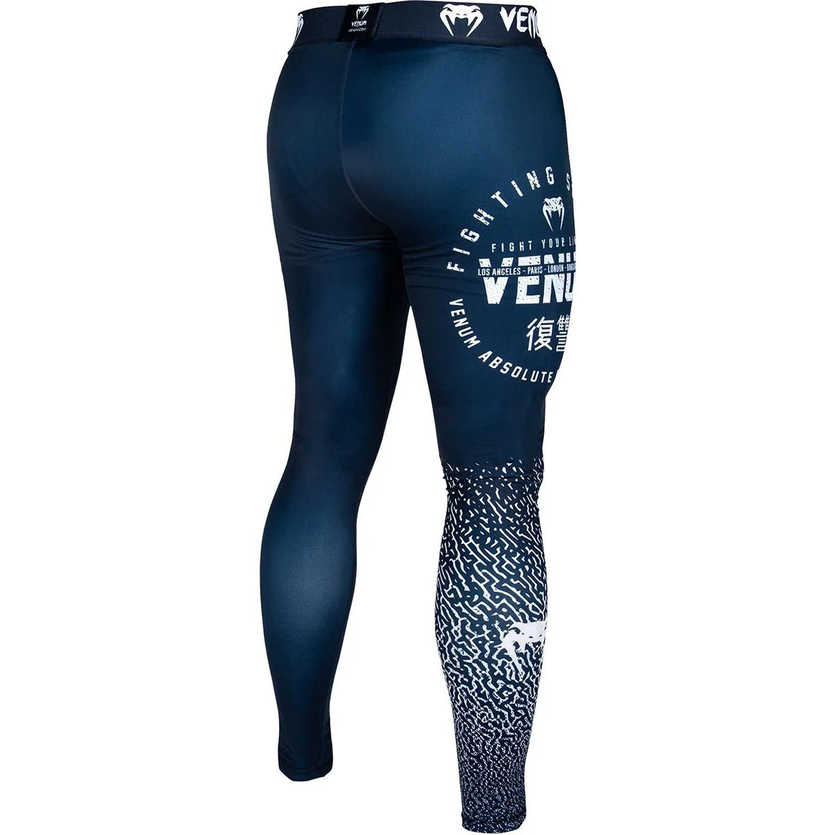 Venum Signature Compression Spats - Blue/White - Image 4