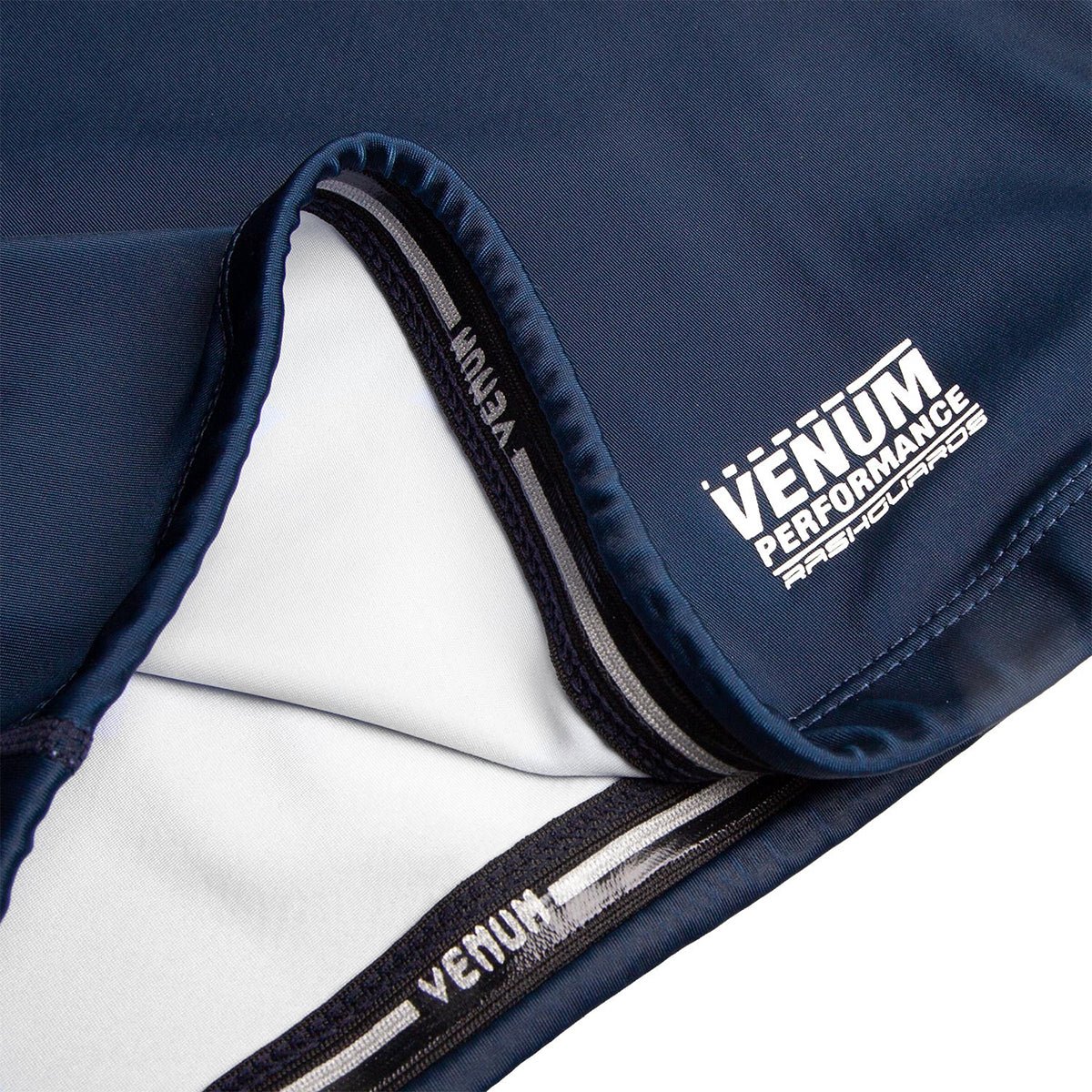 Venum Signature Long Sleeve Compression Rashguard - Navy Blue/White - Image 5
