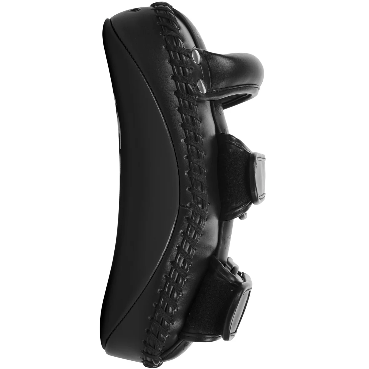 Venum Skintex Leather Curved Light Kick Pads - Matte/Black - Image 2