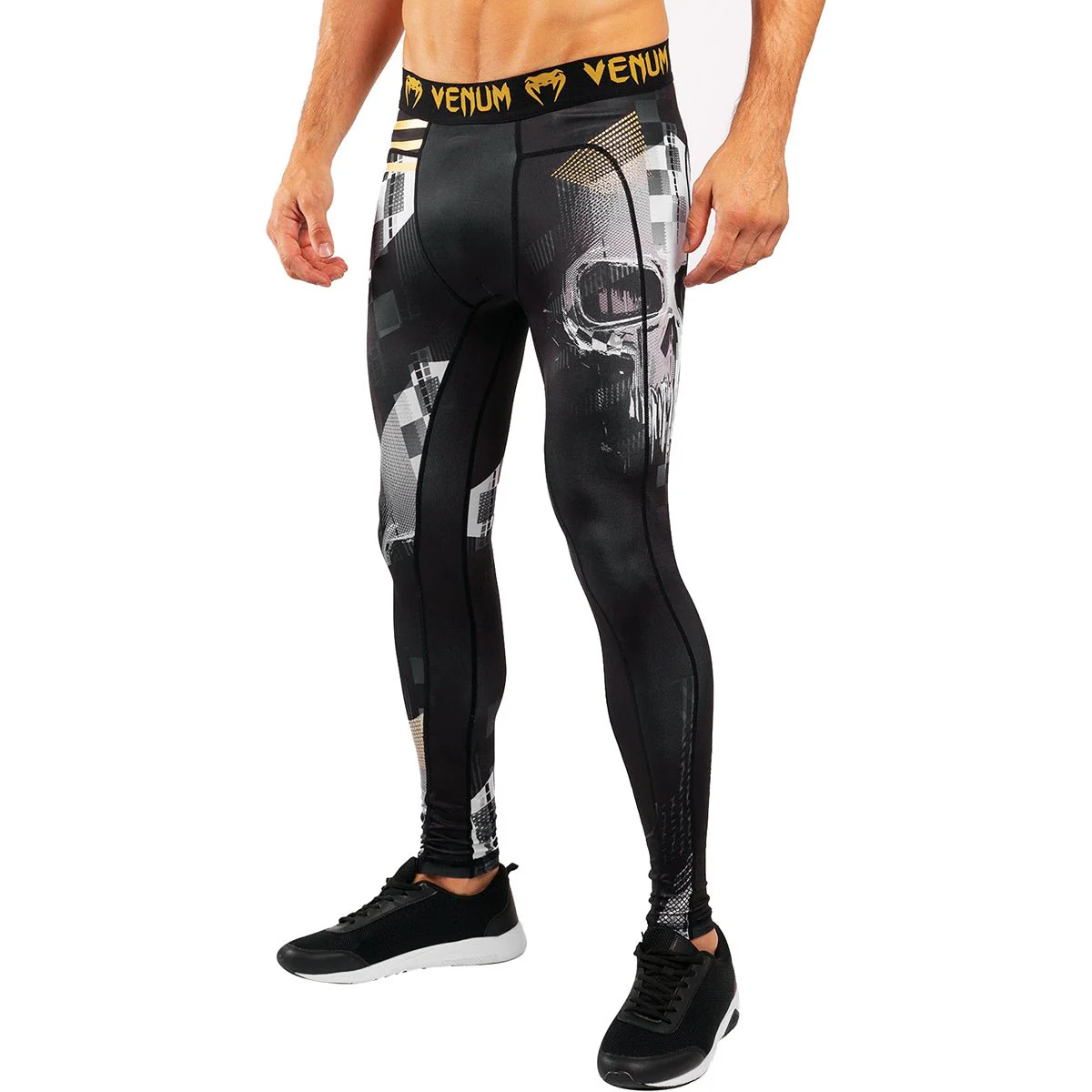 Venum Skull Compression Spats - Black - Image 2
