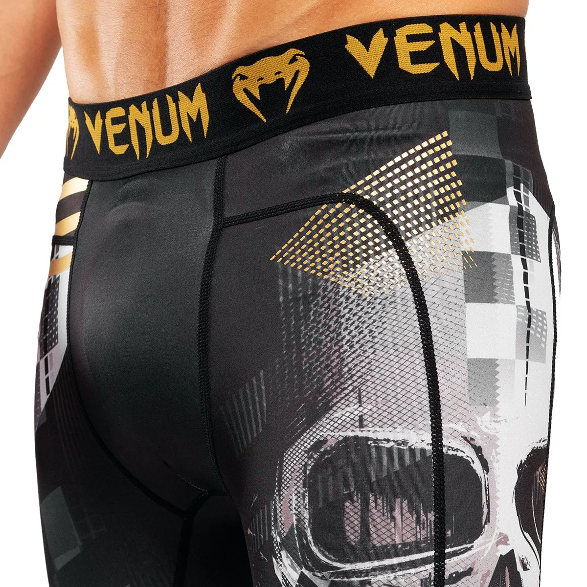 Venum Skull Compression Spats - Black - Image 5