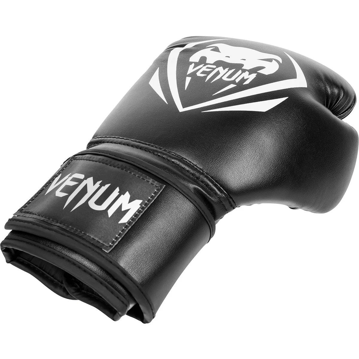 Venum Synthetic Leather Contender Boxing Gloves - Black - Image 3